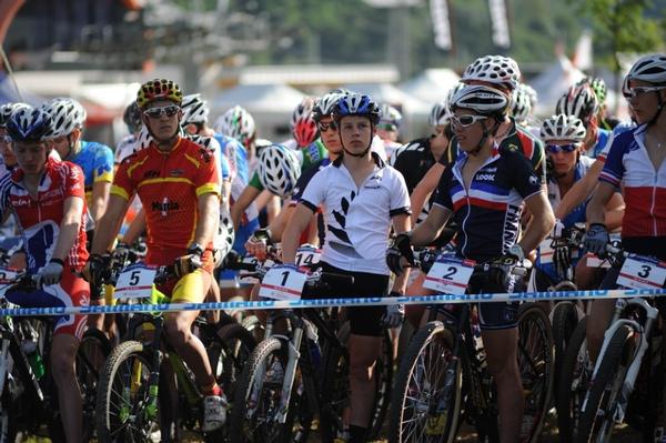 Cooper at the starting line